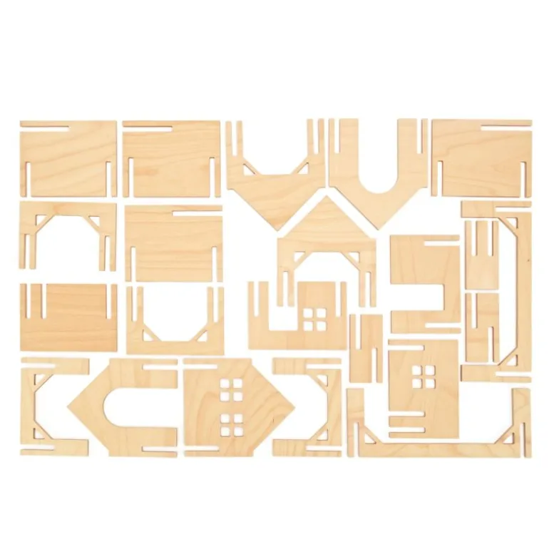 Wooden Train Station - Large Set