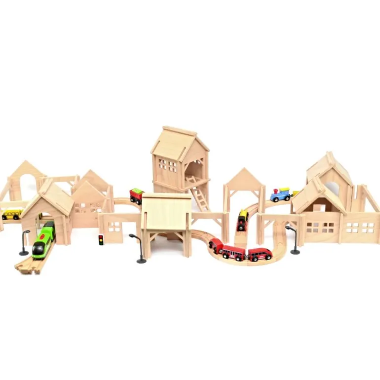 Wooden Train Station & Village - Extra Large Set