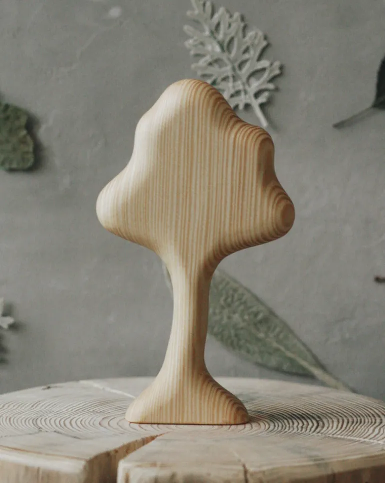 Wooden Trees - Set Of 4