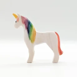 Wooden Unicorn - Rainbow