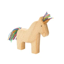 Wooden Unicorn Mum - Rainbow