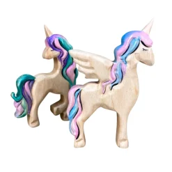 Wooden Unicorn Standing