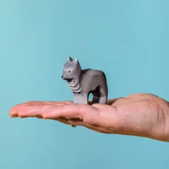 Wooden Wolf Cub Standing