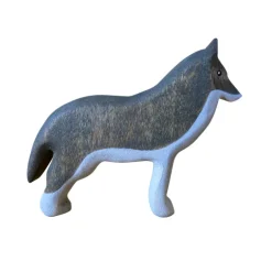 Wooden Wolf Standing
