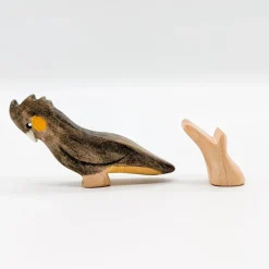 Wooden Yellow-Tailed Black Cockatoo